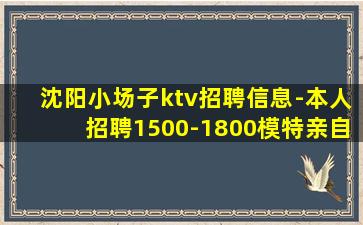 沈阳小场子ktv招聘信息-本人招聘1500-1800模特亲自