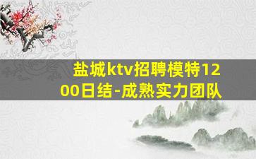 盐城ktv招聘模特1200日结-成熟实力团队