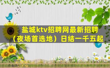 盐城ktv招聘网最新招聘（夜场首选地）日结一千五起